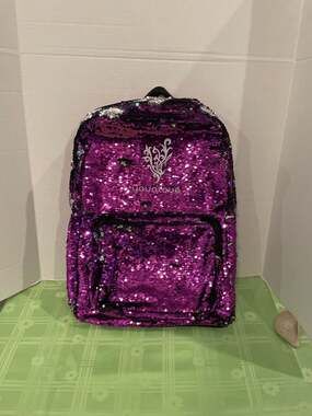 Younique Sequin Backpack Bookbag. Preowned.  Never used.